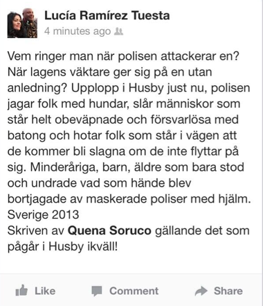 Upplopp, Husby
